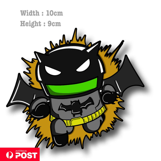 BATMAN as Android - Dark Knight Funny Mobile Phone Logo  Decal Sticker