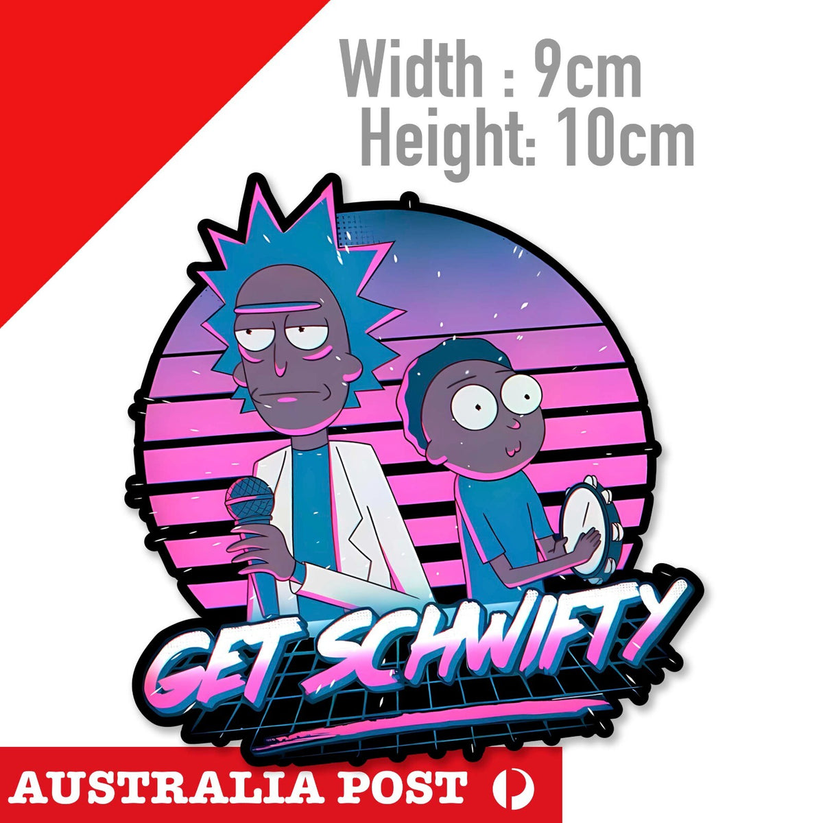 Rick and Morty - Get Schiwfty Bar Fridge  , Car  Sticker