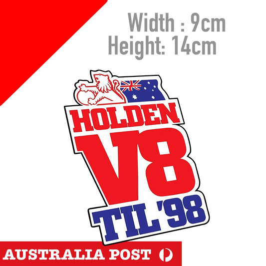 Holden Racing V8 Until 1998 Logo car sticker , skate , bike, window Sticker