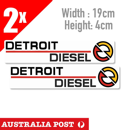 Detroit Diesel Power Series x2, Engine Automotive Gas Oil Service Truck Sticker