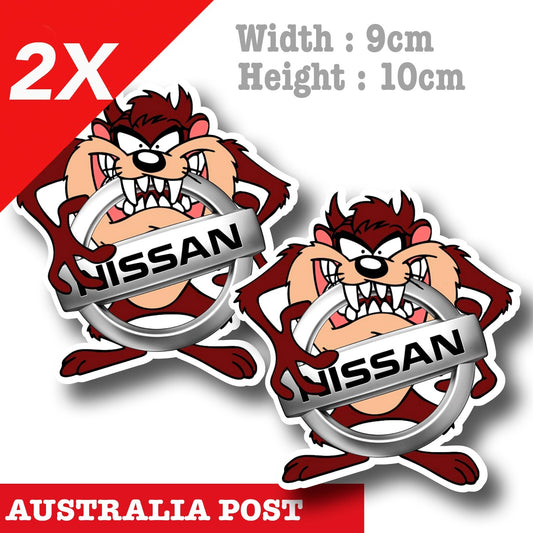 NISSAN Logo TAZ Tornado  Sticker 