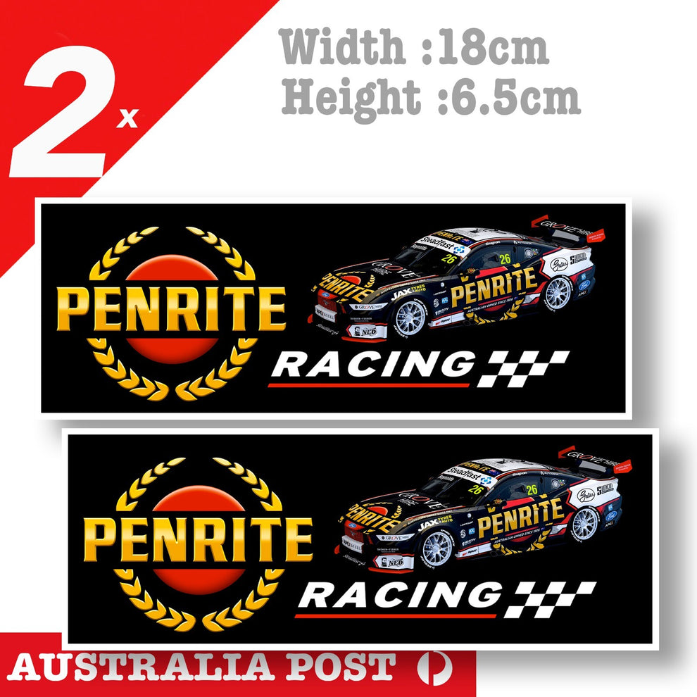 Ford Mustang Supercar V8 RACING Logo PENRITE Racing Banner Sticker ...