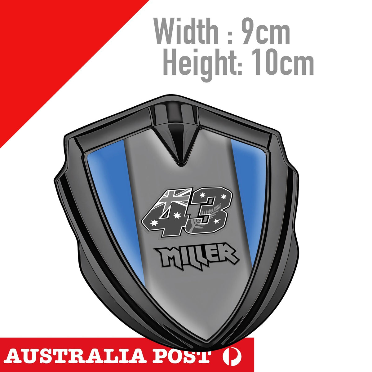 Jack Miller Number 43 , Australian Flag badge, MotoGo Sticker