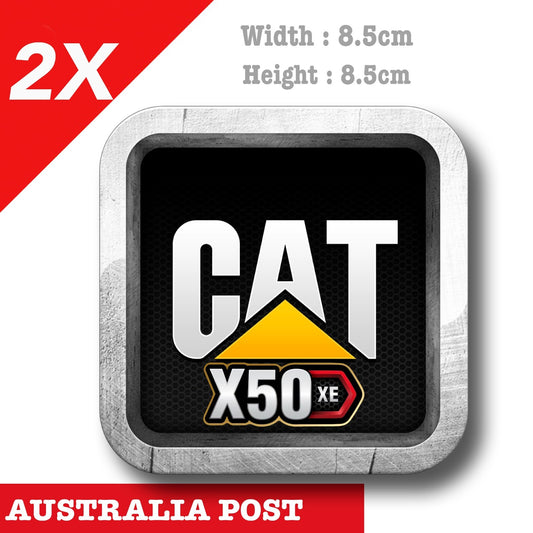 Caterpillar Block Diesel X50 XE Logo , Caterpillar Diesel Logo Sticker