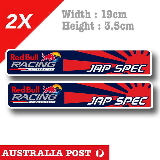 Red Bull Racing SUN RISE Flag Japan Spec Flag , Evo , Honda, JDM Car Sticker
