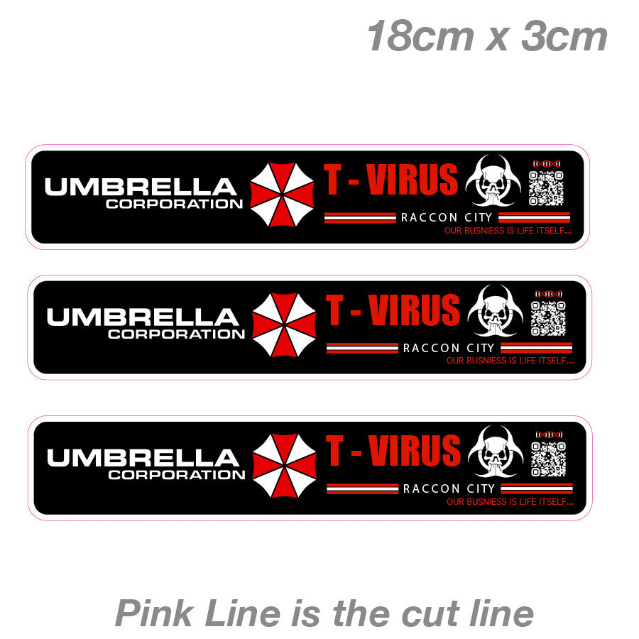 Umbrella Corporation Slap Resident Evil Sign  Laptop , Car  Vinyl  Sticker 