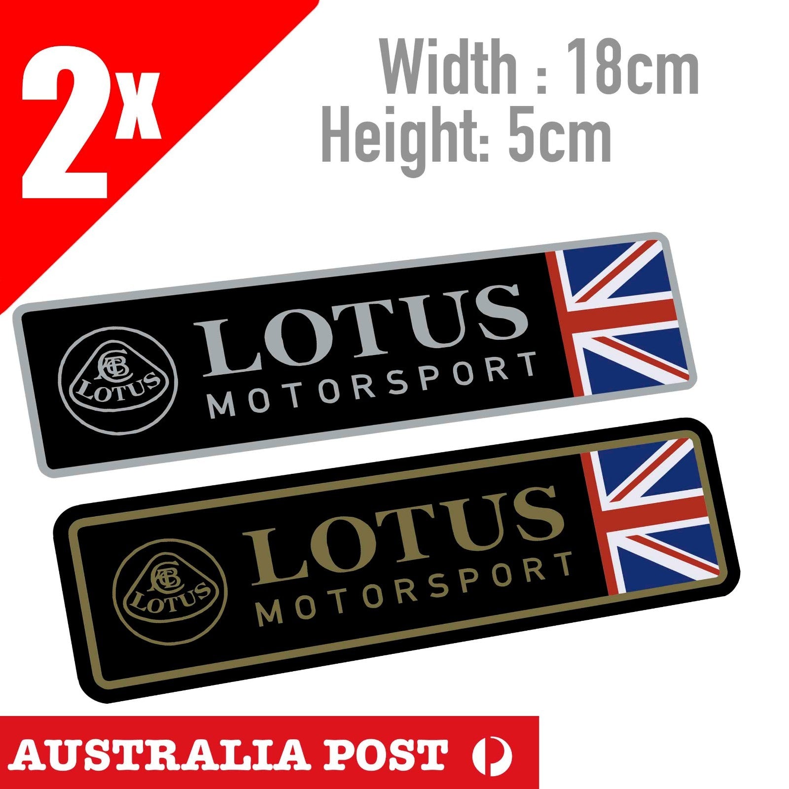 LOTUS Motor Sport  Logo, Lotus Logo with British Flag  ,Cars Vans Sticker