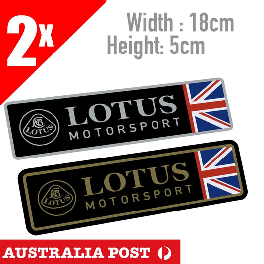 LOTUS Motor Sport  Logo, Lotus Logo with British Flag  ,Cars Vans Sticker