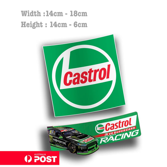 FORD XR8 Racing Castrol Oil Logo Racing V8 SUPERCARS FORD Vinyl  Sticker