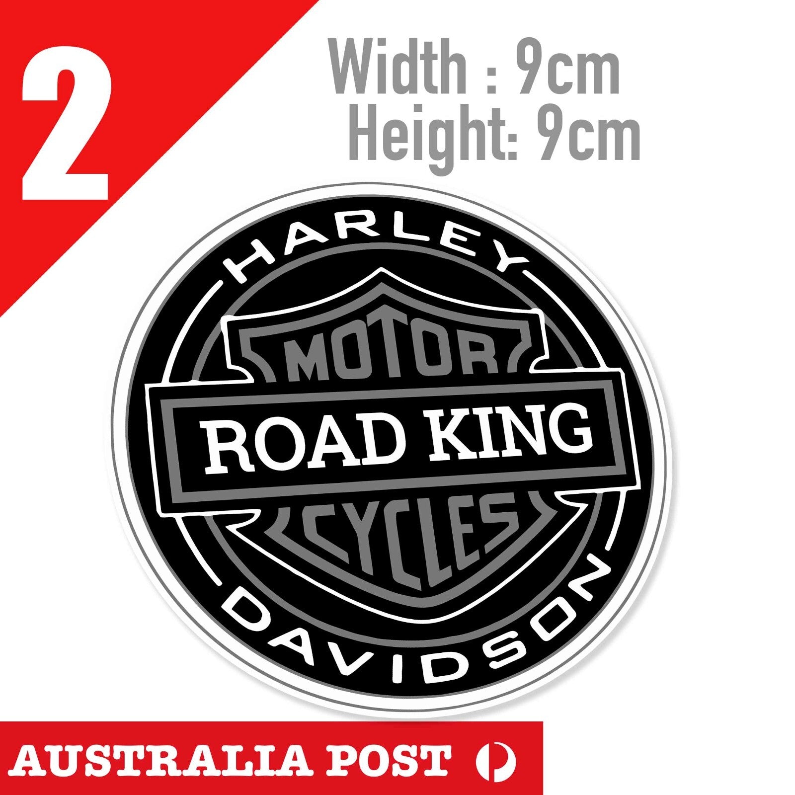 Harley Davidson Logo Motorcycle Logo, Fuel Tank, Helmet, ROAD KING Sticker