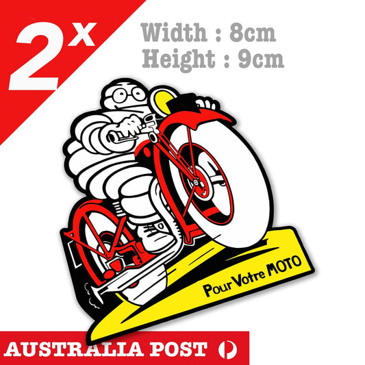 MICHELIN Vintage Motorcycle Logo Laptop , Car  Decal Sticker 