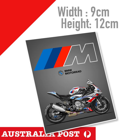 BMW M1000RR Bike, Motorcycle, Helmet MotoGp Sticker