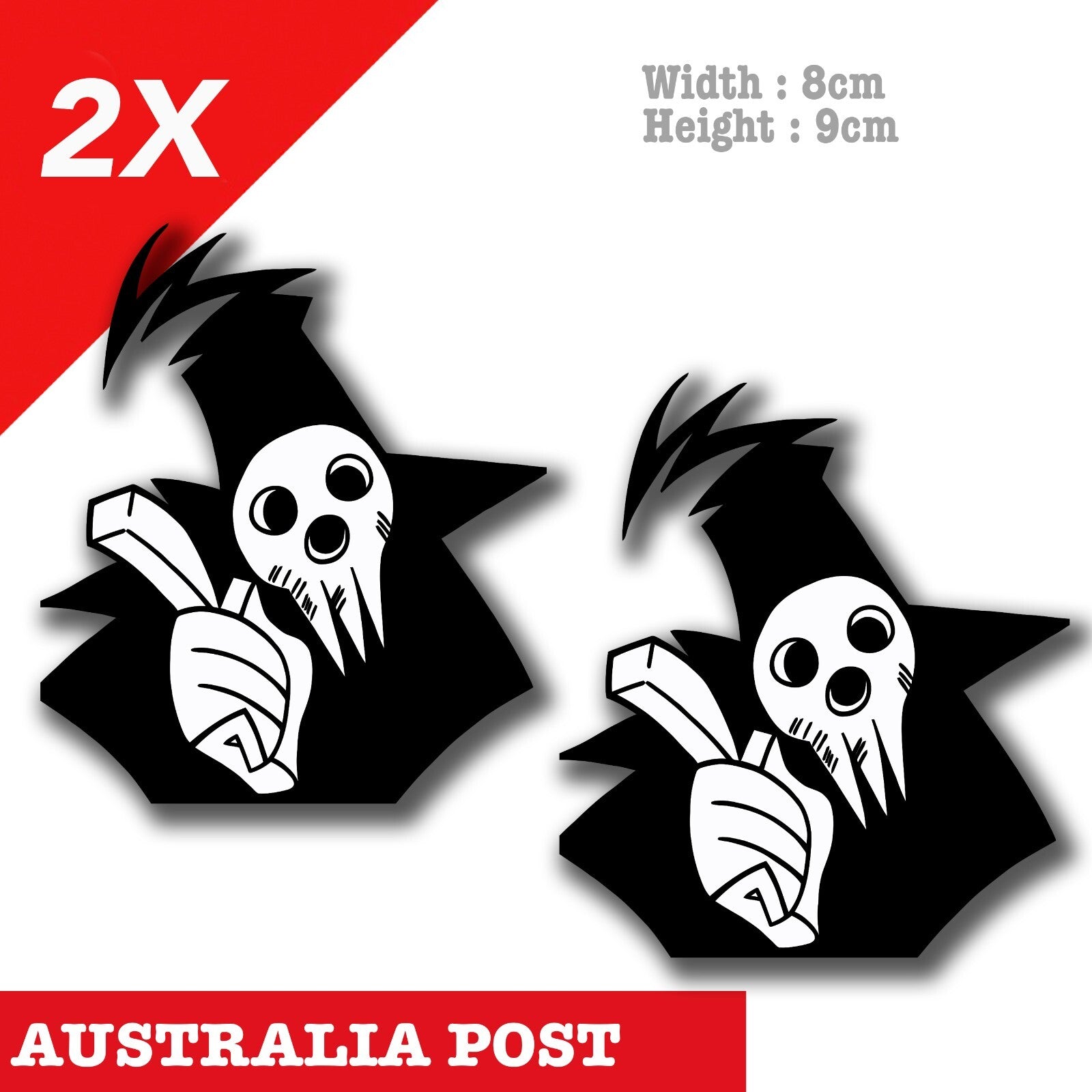 Death Lord Shinigami Meister Academy REAPER Skull, Soul Eater  Peeking  Sticker
