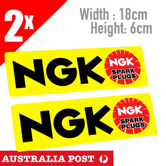 NGK Spark Plugs Banner logo Sticker