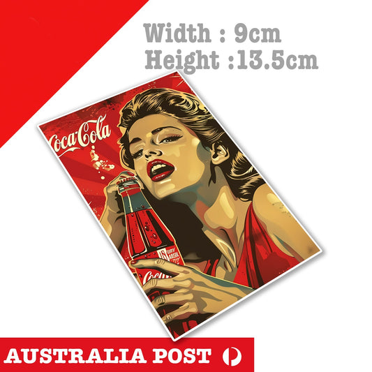 Coca Cola Sexy Girl Vintage Pin up Girl Laptop , Car  Vinyl  Sticker