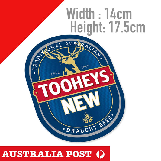Tooheys Beer Label Bar Fridge  Laptop , Car  Beer, Bar, Fridge Sticker