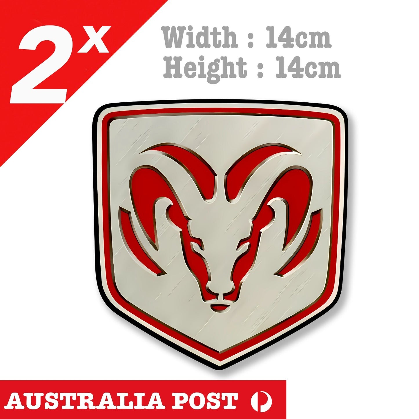 DODGE RAM 2500, SRT GTS T/A Stryker Muscle V8 Ute, Truck Logo  Stickers