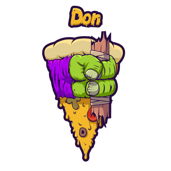 Pizza Slice Ninja Turtles Hands Don   Decal Sticker