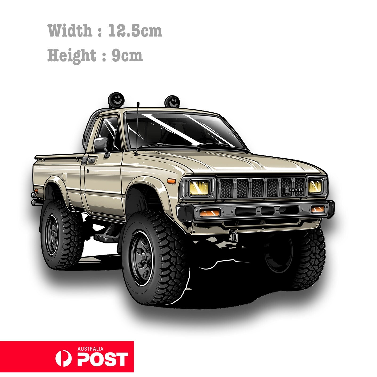 Toyota Hilux 4x4 1983 4x4 TRD OFFROAD Decal Sticker