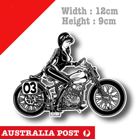 Harley Davidson Motorcycle Sexy Girl Rider , Harley Motorcycle Sticker