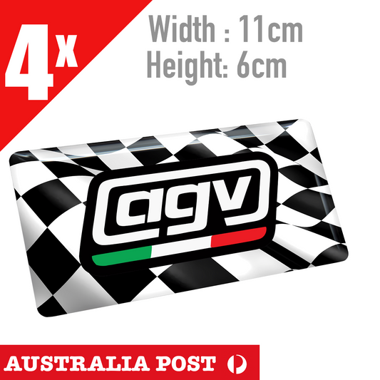 AGV Italian Racing Flag Logo  Decal Sticker