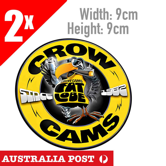 CROW CAMS Logo VINTAGE MOTORSPORT HOT ROD RAT ROD Stickers