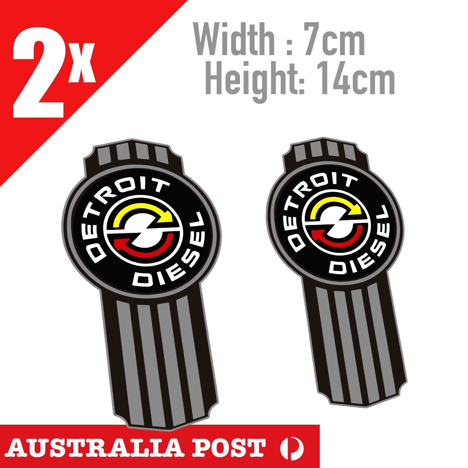 Detroit Diesel Power , Engine Automotive Gas Oil Service Car Sticker ...
