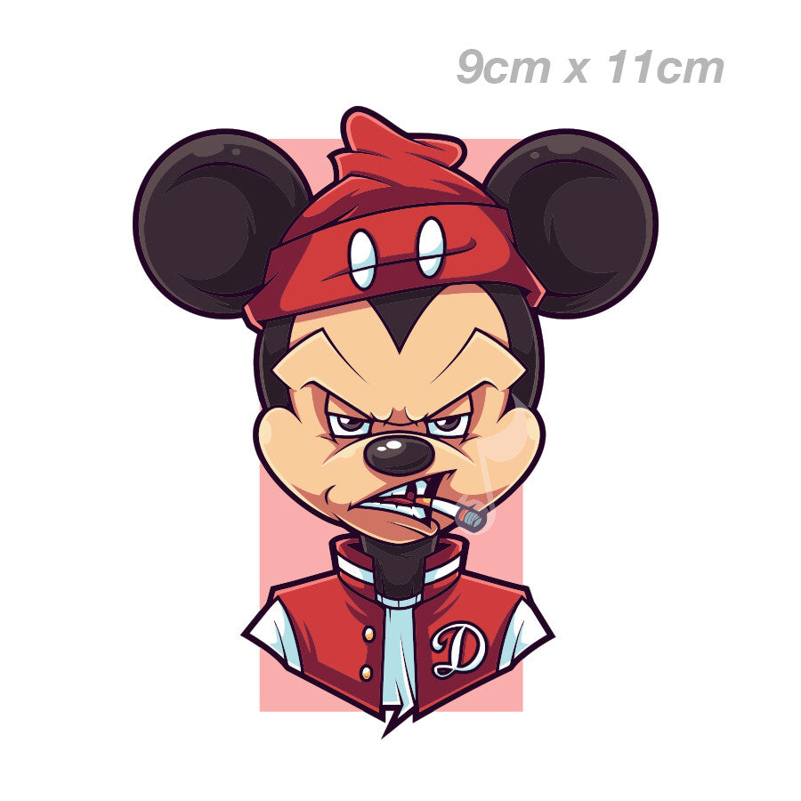 Disney Mickey Mouse Gangsta JDM Laptop , Car  Decal Sticker 