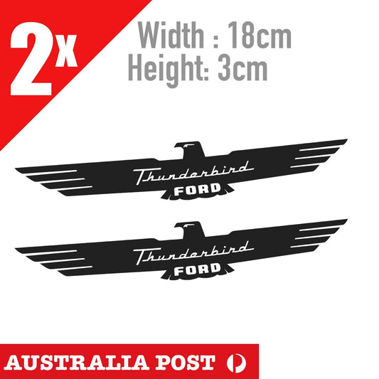 Ford THUNDERBIRD Eagle Logo, Ford Falcon , Focus logo Decal x2 Stickers