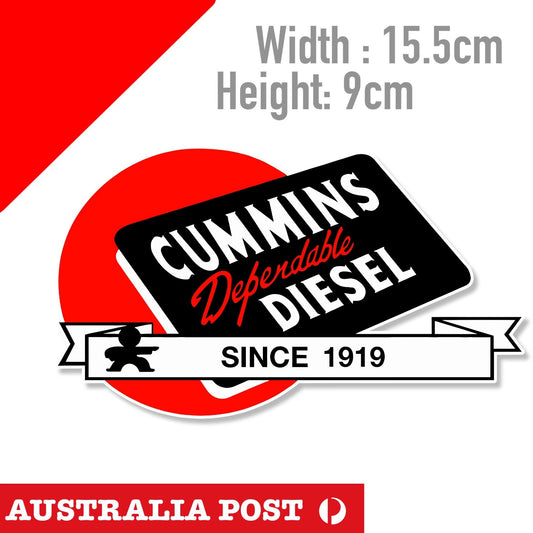 CUMMINS DISEL Engine Oil Vintage Logo Sticker