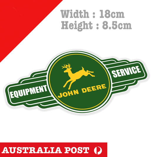 JOHN DEERE Logo, Equipment & Service Sign Logo  Sticker