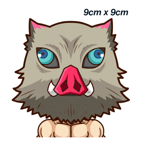 Demon Slayer INOSUKE Hashibira Peeking Anime  JDM Car , Laptop Sticker 