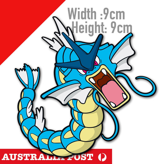 Gyarados Monster Pokemon JDM Laptop , Car  Decal Sticker 