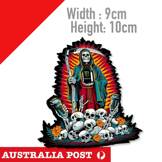 Monster Energy Drink Death Skull LogoVinyl  Sticker