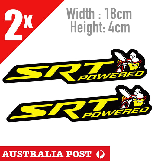 DODGE VIPER SRT SCAT PAK Powered By SRT  Yellow Sticker