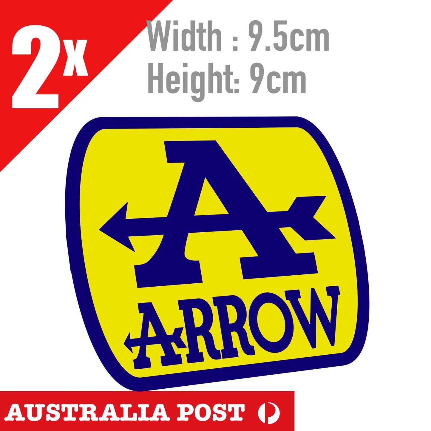 ARROW EXHAUST  Logo Motorcycle, Helmet Sticker