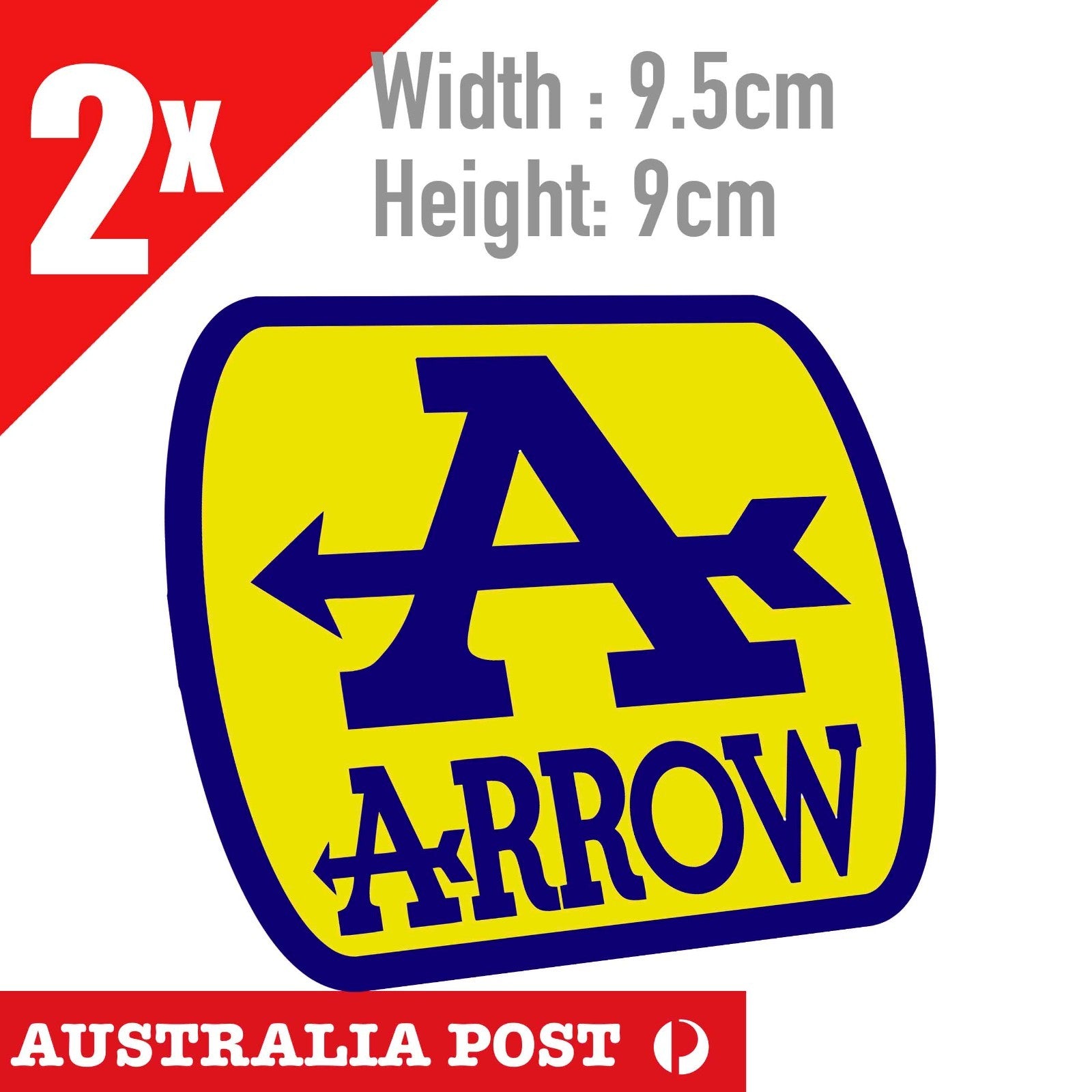 ARROW EXHAUST  Logo Motorcycle, Helmet Sticker