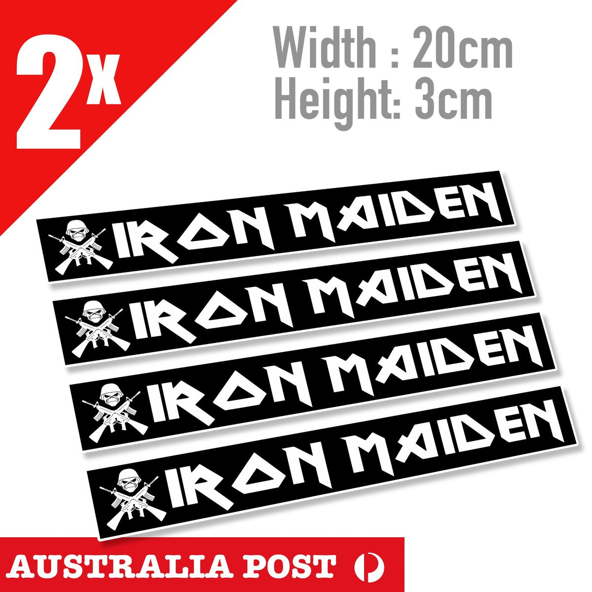 Iron Maiden SOLDIER Logo Banner Sticker Decal band album