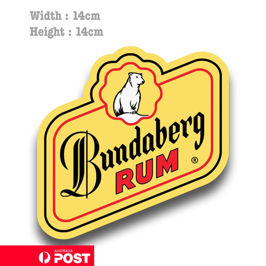 Bundaberg Rum Logo, Beer, Fridge, Toolbox  Vinyl  Sticker