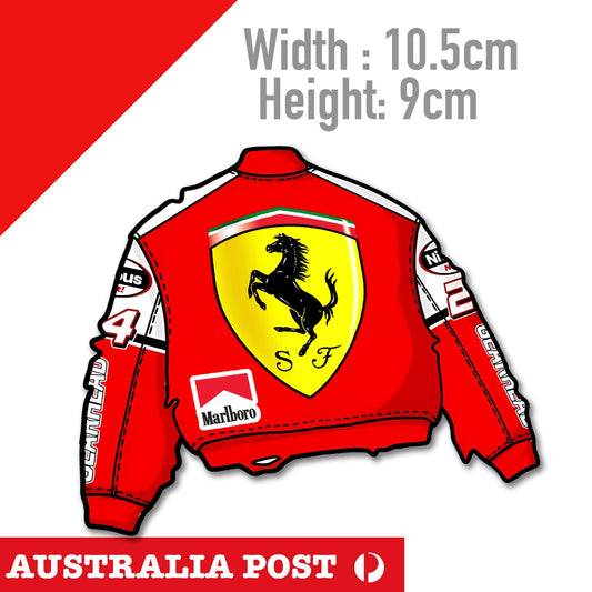 Ferrari  Logo Jacket  Sticker
