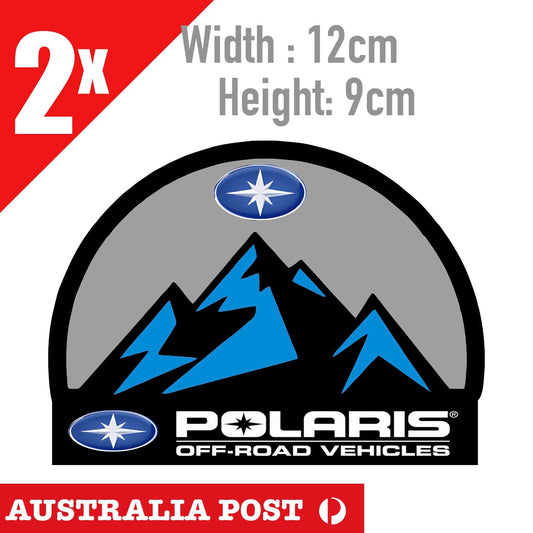 Polaris  OFF ROAD Vehicles badge  2x Stickers