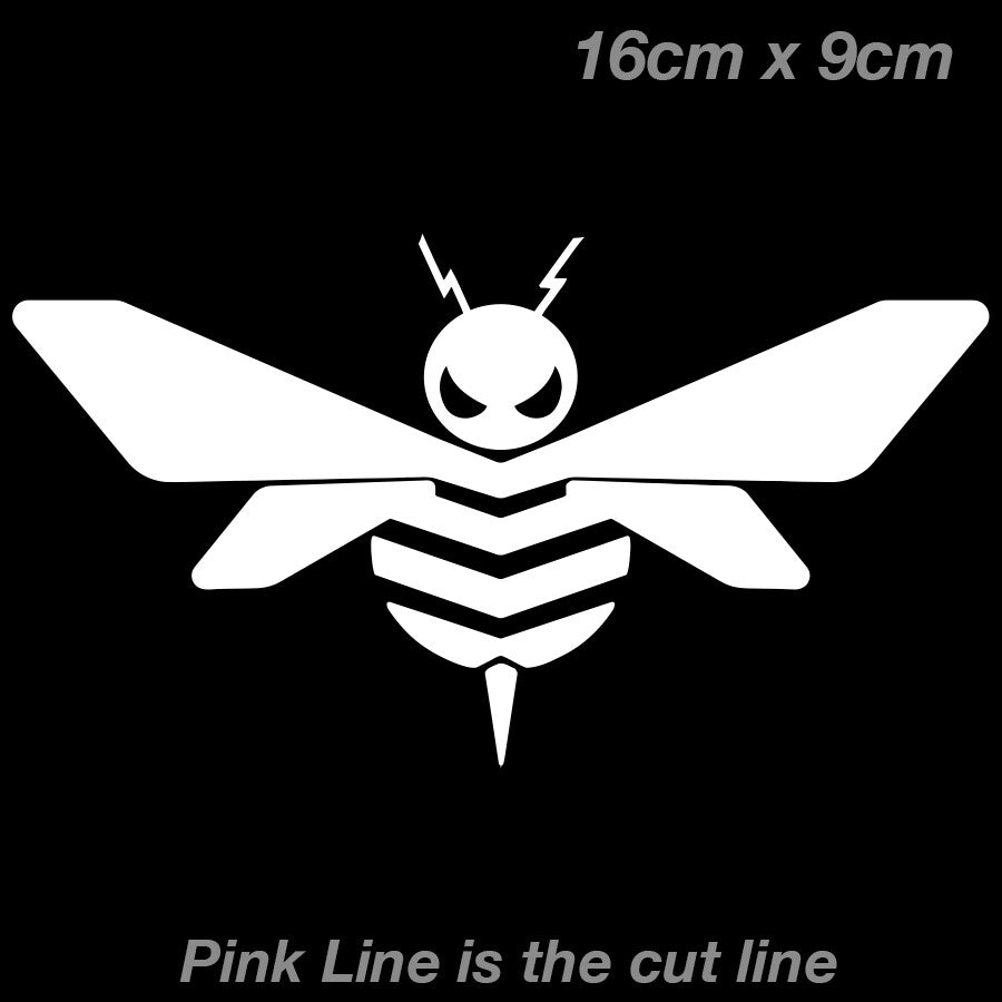 BUMBLEBEE transformers Chevrolet Camaro White Car Vinyl Sticker 