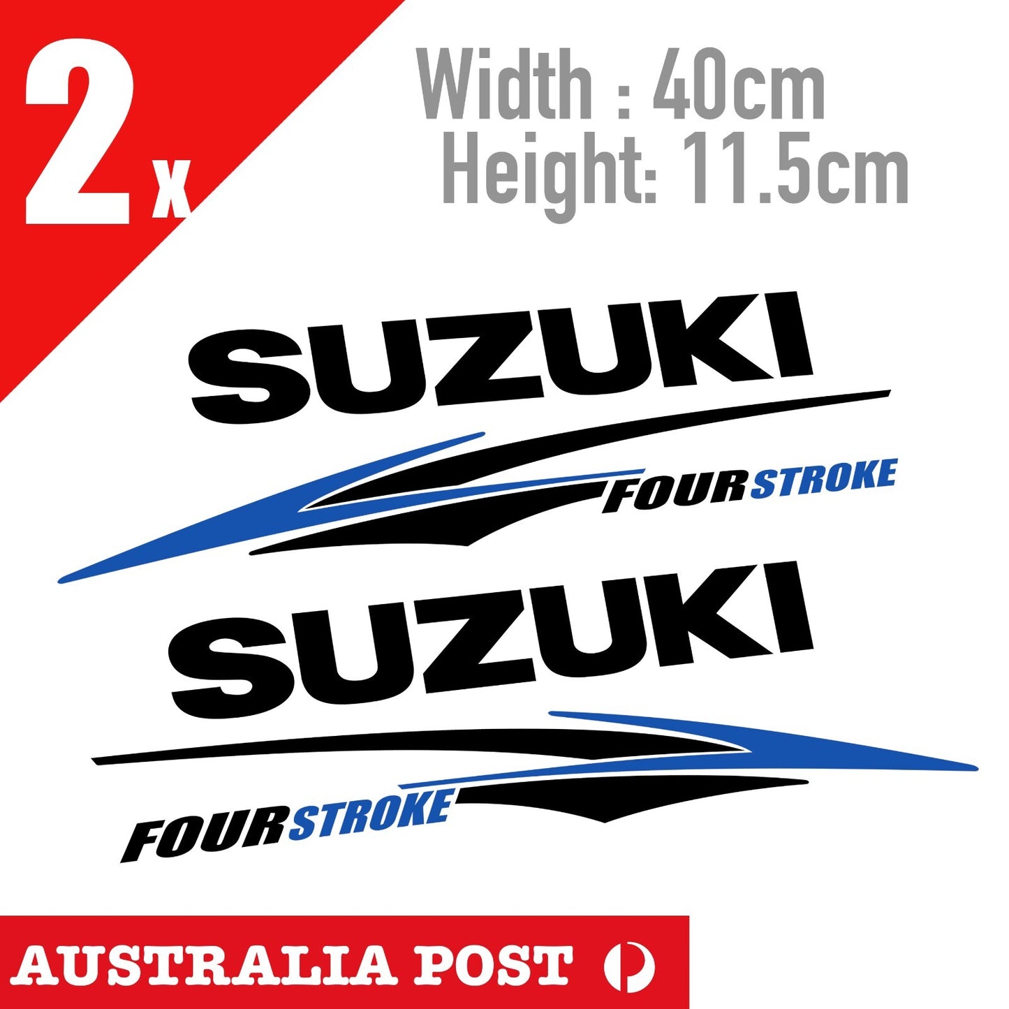 Suzuki Four Stroke Motor Cover Stickers