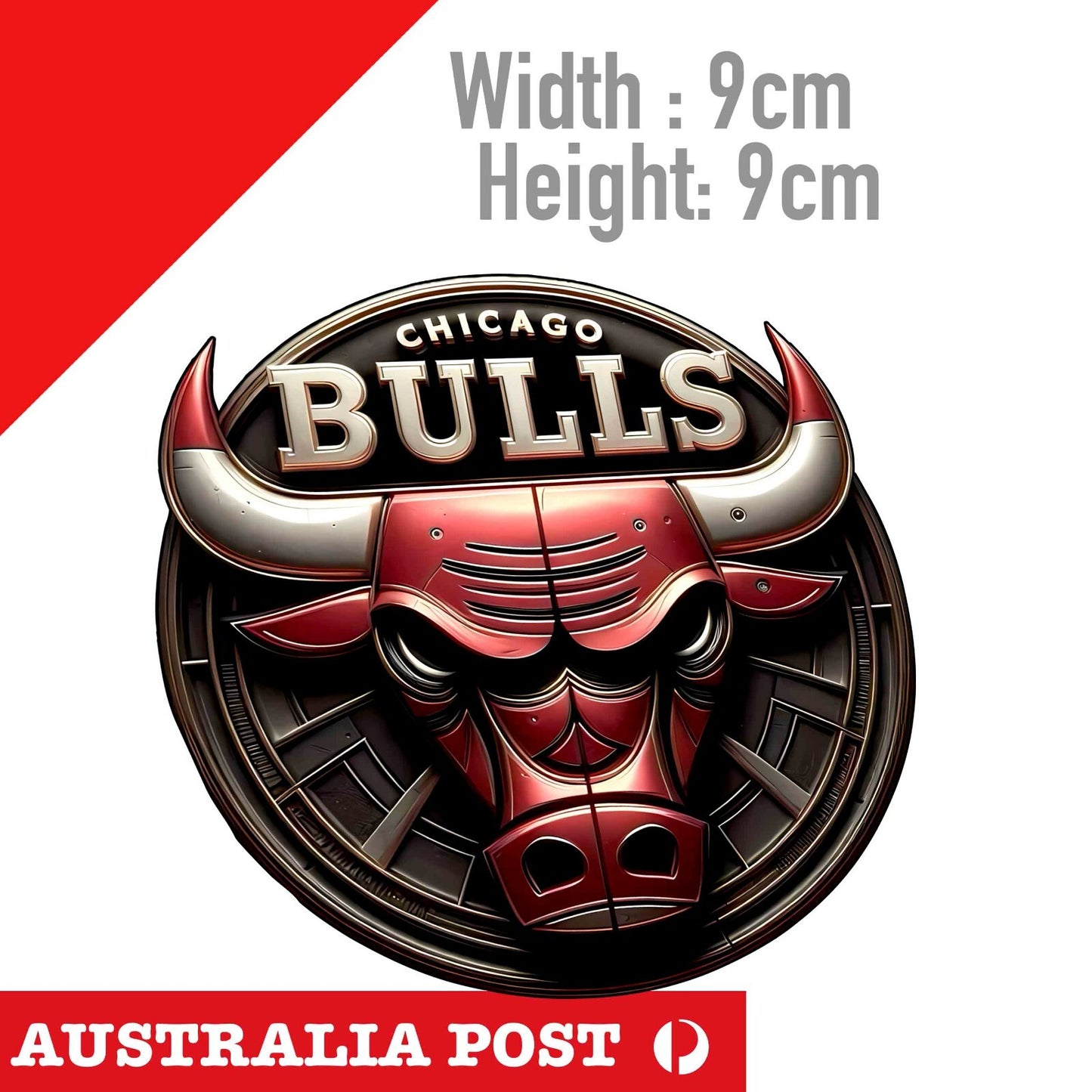 Chicago Bulls Basketball Team Logo Coin Style, Bull Logo  Sticker