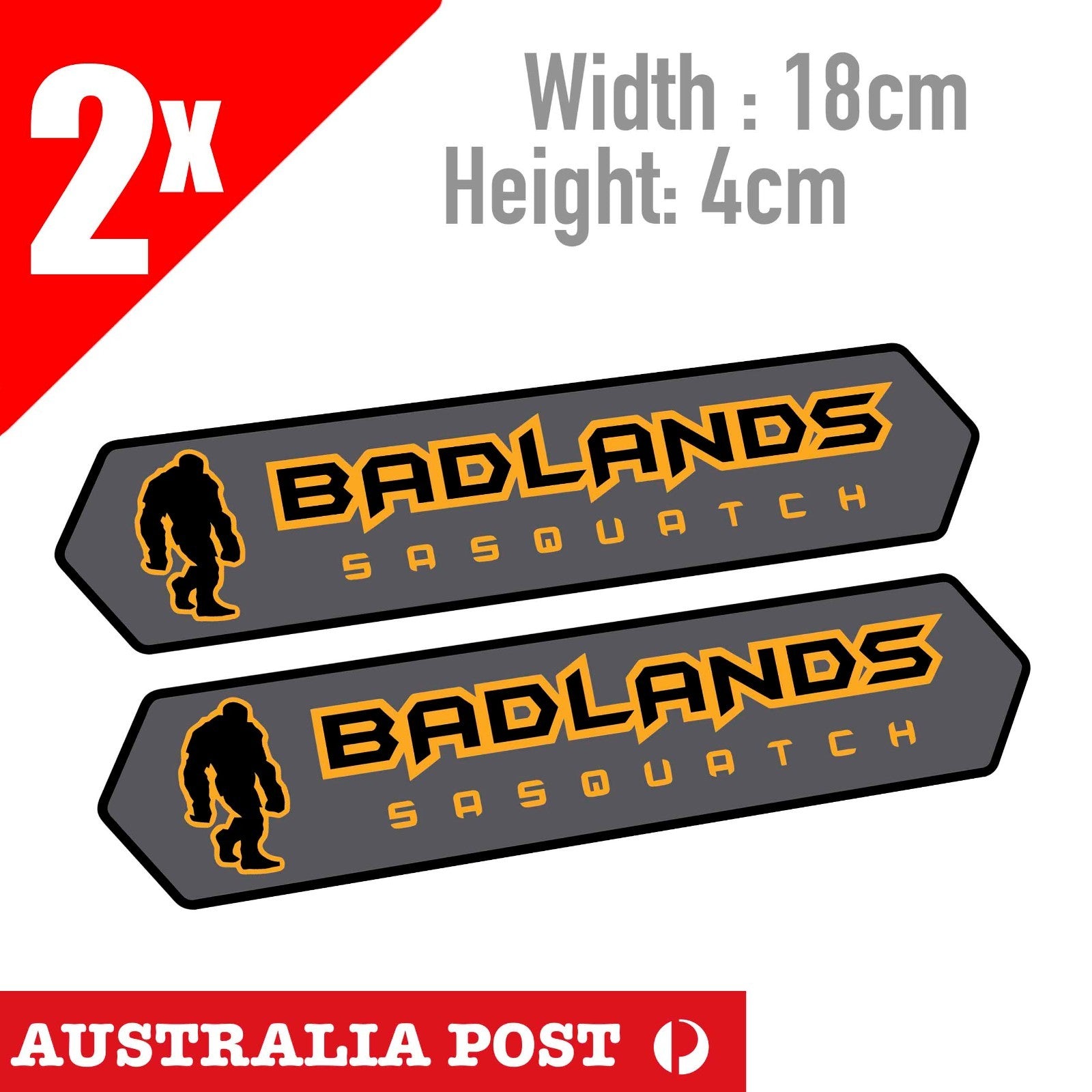Ford Bronco Badlands Blue Sasquatch Sticker