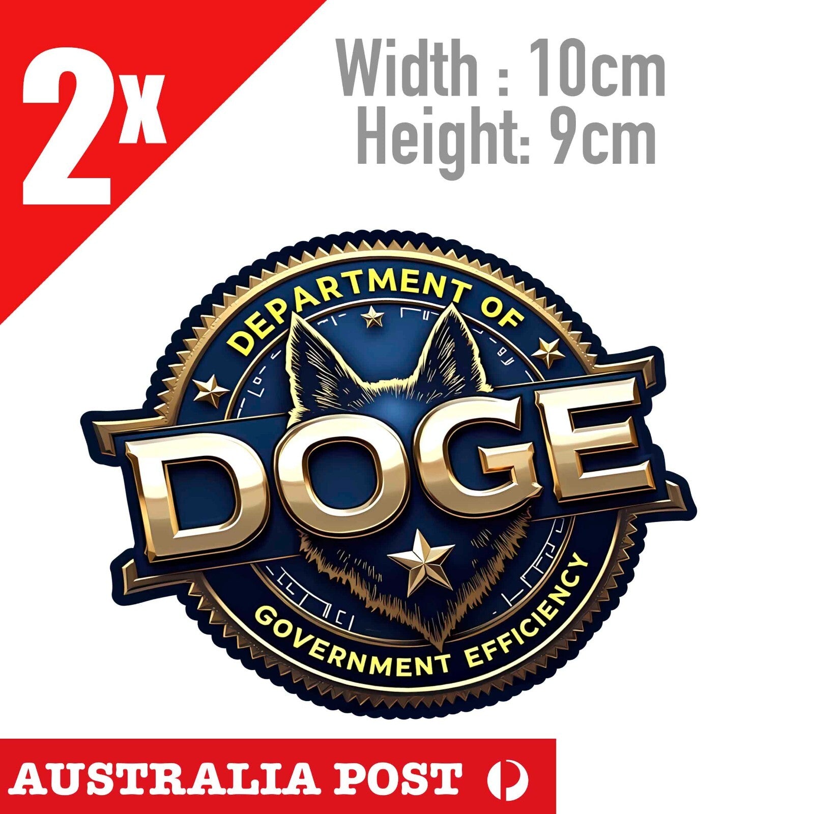 Elon MUSK Department of Government Efficiency DOGE Sticker, Laptop, Car Sticker
