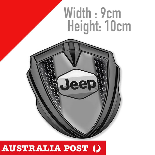 JEEP CHROME DARK Badge , Jeep Logo Sticker