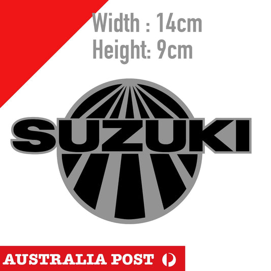 SUZUKI JDM Japan Raising Sun Badge Logo Racing Grey Sticker