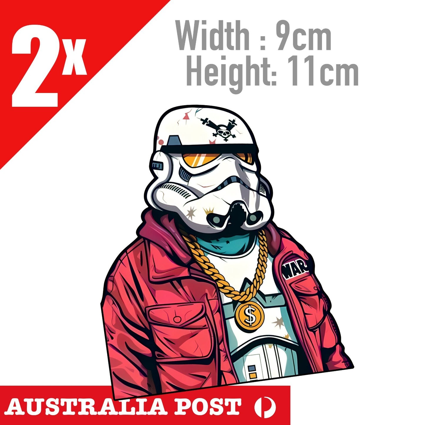 Star Wars Storm Trooper Rapper Punk Sticker