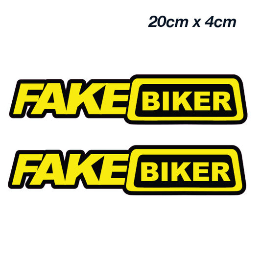 FAKE BIKER JDM Funny  Laptop , Car  Decal Sticker 